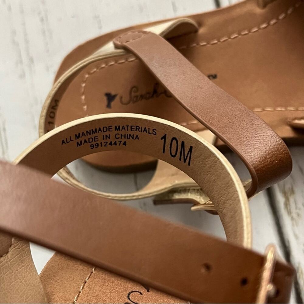 Sarah-Jayne Docia Sandal Girls Brown Size 10 Strappy Leather New In Box - Picture 3 of 6